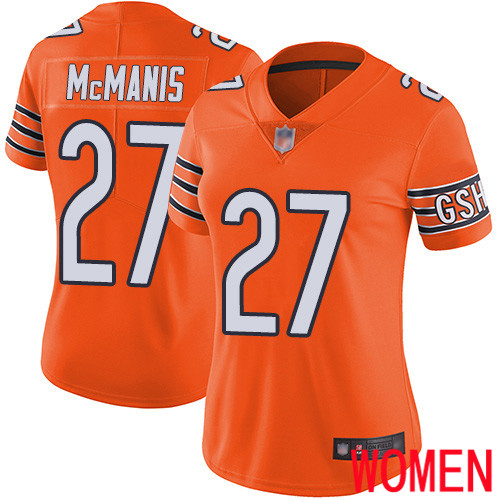 Chicago Bears Limited Orange Women Sherrick McManis Alternate Jersey NFL Football #27 Vapor Untouchable->youth nfl jersey->Youth Jersey
